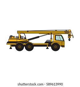 heavy construction machinery icon image 