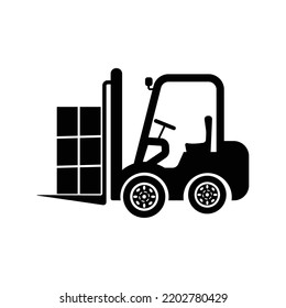 Heavy crawler dozer tractor icon | Black Vector illustration |