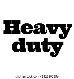 Heavy duty black stamp