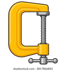 Heavy duty C clamp for securing materials during woodworking and fabrication