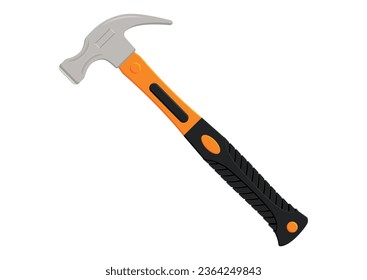 Heavy Duty Claw Hammer for Construction Vector Illustration Isolated on White Background