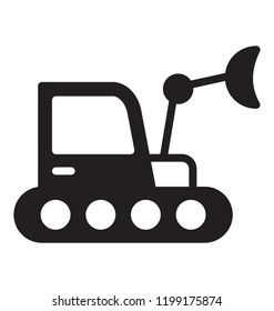 A heavy duty crawler loader machine