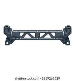 Heavy duty overhead crane with hooks pulleys and trolley system for lifting