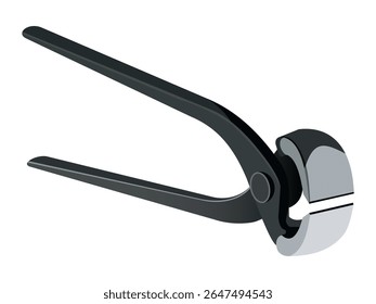 Heavy duty pliers illustration on white background