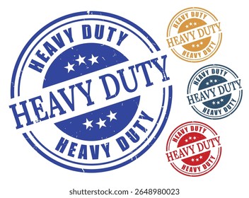 Heavy Duty Stamps Blue Red Orange Gray Variations