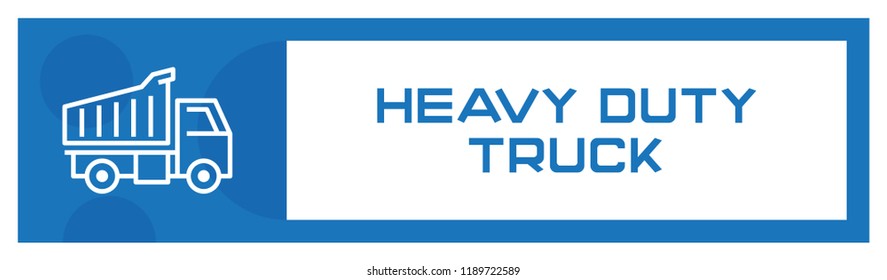 Heavy Duty Truck Icon Concept