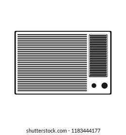a heavy duty window air conditioner or ac and white background