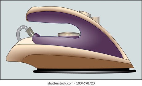 Heavy electric heating metal device for ironing clothes, fabrics.
