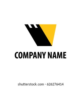 heavy equipment emblem logo vector