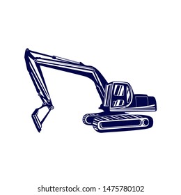 Heavy equipment Logo design Vector. Heavy equipment Logo template. Illustration