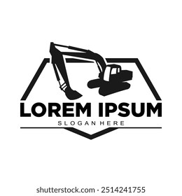 Vector de diseño de logotipo de equipo pesado