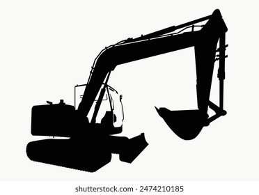 Máquina de equipos pesados que fabrica equipos de potencia para la minería a cielo abierto Gran camión tractor de carga frontal amarillo 3d o excavadora de ruedas aislado de fondo blanco de Plantilla.