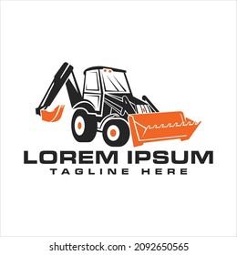 heavy equipment vehicle illustration logo