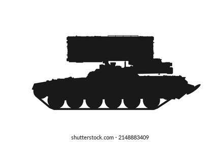 sistema de lanzallamas pesado solntsepyok. guerra, arma y símbolo del ejército. imagen vectorial aislada para conceptos militares, infografía y diseño web