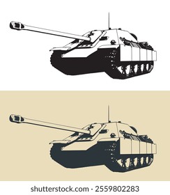 Heavy German self-propelled artillery unit of the Second World War Jagdpanther