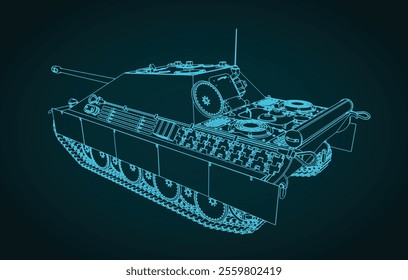 Heavy German self-propelled artillery unit of the Second World War Jagdpanther