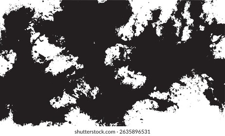 Textura pesada de la tinta negra del grunge en el fondo blanco para el arte Abstractas y los proyectos del diseño