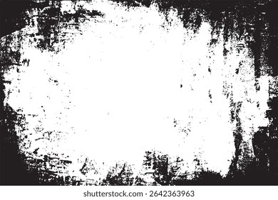Heavy Grunge Border with White Center