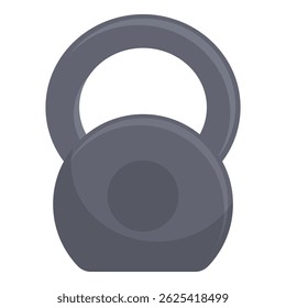 Kettlebell ginásio pesado está pronto para um treino de cross