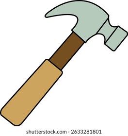 Heavy hammer wooden grip tool
