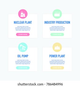 Heavy Industry Infographic Icons