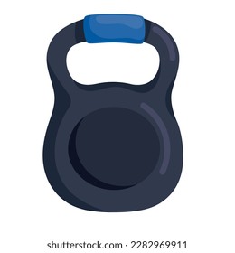 heavy kettlebell of gym icon isolated