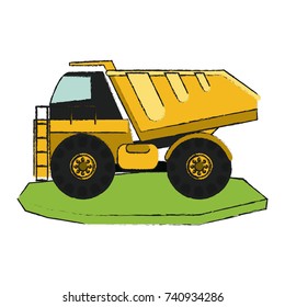 heavy machinery construction icon image
