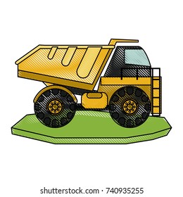 heavy machinery construction icon image