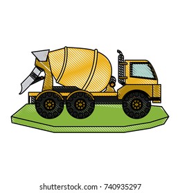 heavy machinery construction icon image