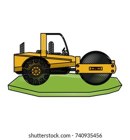 heavy machinery construction icon image