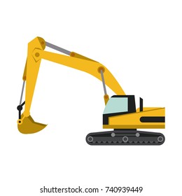 heavy machinery construction icon image 