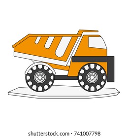 heavy machinery construction icon image