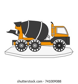 heavy machinery construction icon image