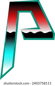 Heavy Metal Alphabet Letter Vector