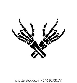Heavy metal fingers vector illustration