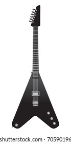 Heavy Metal Guitar Black