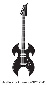 heavy metal guitar vector
