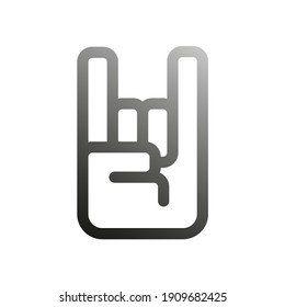 Heavy Metal Horns Hand Gesture Vector Stock Vector (Royalty Free ...