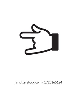 Heavy Metal Horns Hand, Rock Roll Gesture. Gestures of Human Hand Icon In Trendy  Design Vector Eps 10