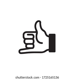 Heavy Metal Horns Hand, Rock Roll Gesture. Gestures of Human Hand Icon In Trendy  Design Vector Eps 10