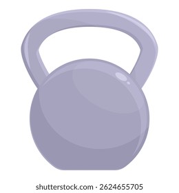 Heavy metal kettlebell is waiting to be used for a strenuous workout