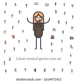 heavy metal musician icon. musical genres icons universal set for web and mobile