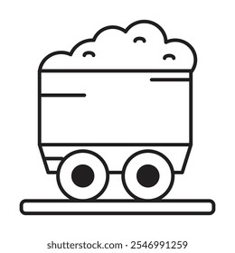 Heavy metal trucks icon vector on white background