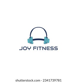 Heavy music for gym logo vector template. Suitable for business, exercise, sport, health and art