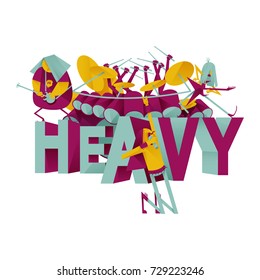 HEAVY MUSICIANS LETTERING.
collection of musicians and musical styles.