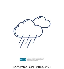 Heavy Rain Cloud Forecast Weather Icon