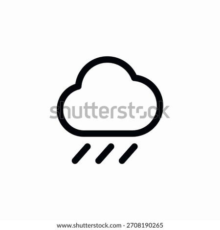 heavy rain cloud weather icon sign vector