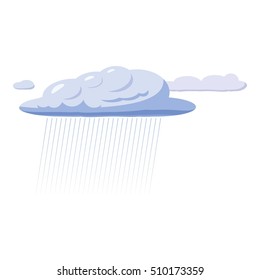 Heavy rain icon. Cartoon llustration of heavy rain vector icon for web