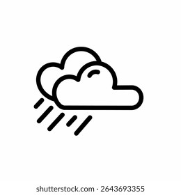 Ilustração de design de símbolo de vetor de ícone de chuva pesada. ilustração de ícone de linha de chuva pesada.