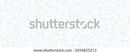 Heavy rain seamless pattern. Diagonal pouring rain texture. Repeating falling water drop background. Sleet, hail or snow precipitation wallpaper. Blue downpour backdrop. Vector illustration